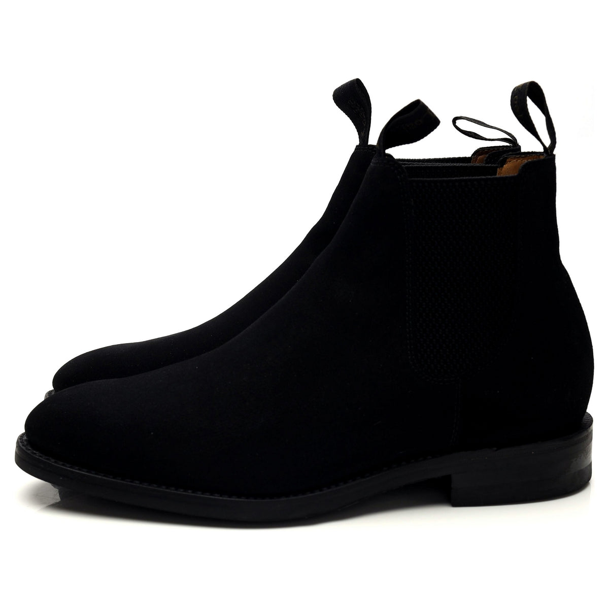 1880 &#39;Chatsworth&#39; Black Suede Chelsea Boots UK 7.5 G
