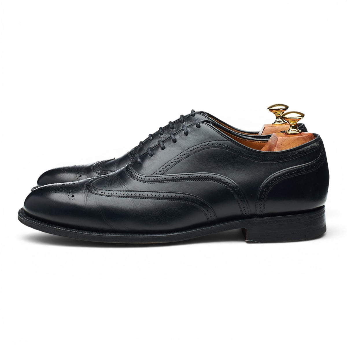 'Gunthorpe 2' Black Leather Oxford Brogues UK 8 G
