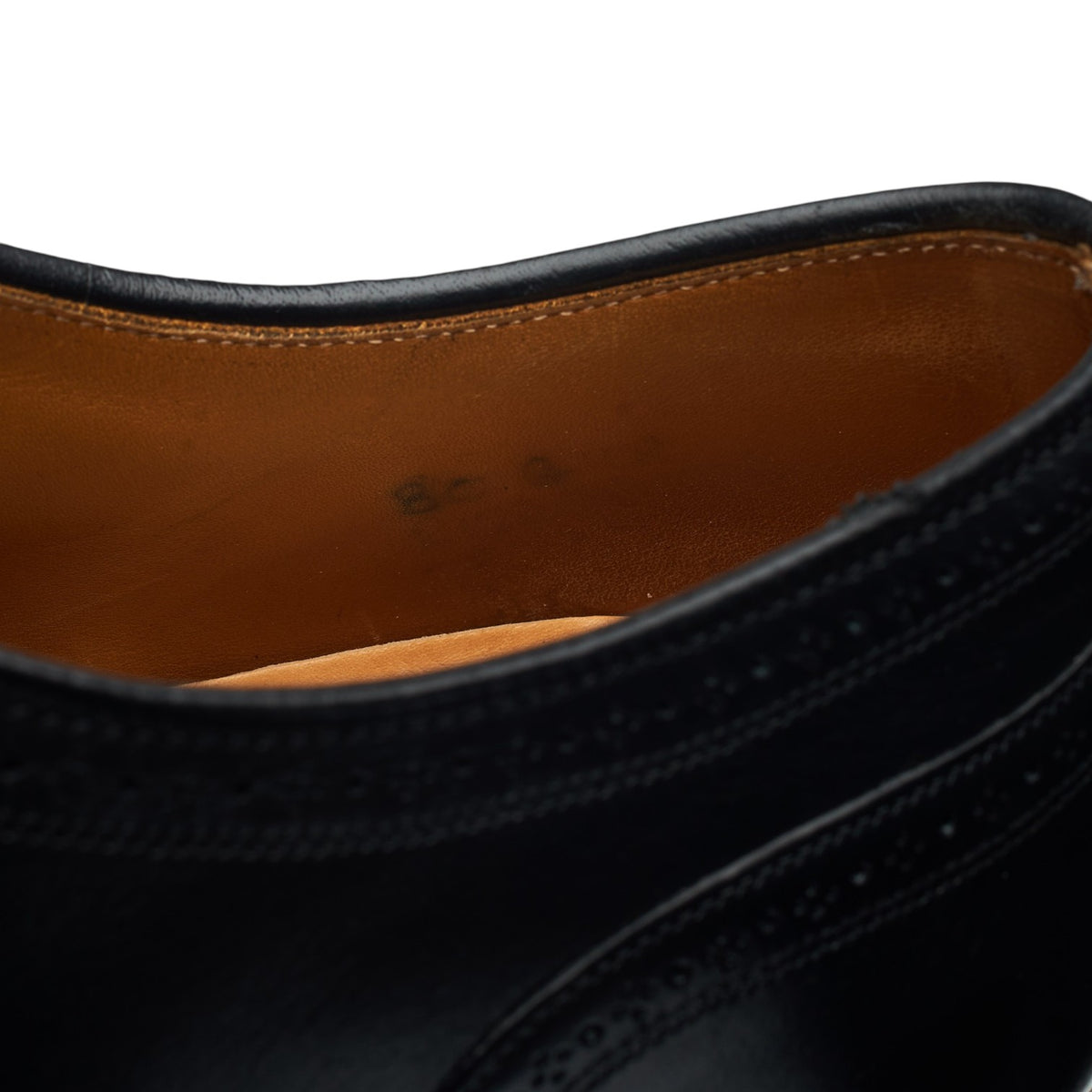 'Gunthorpe 2' Black Leather Oxford Brogues UK 8 G