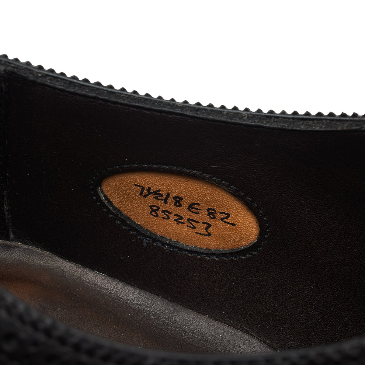 'Oakdale' Dark Grey Leather Oxford Brogues UK 7.5 E