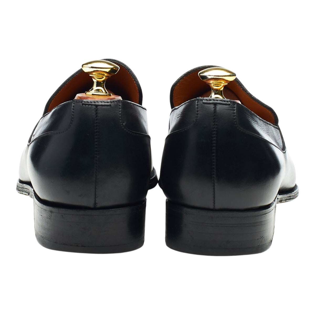 '436' Black Leather Loafers 8.5 D UK 9