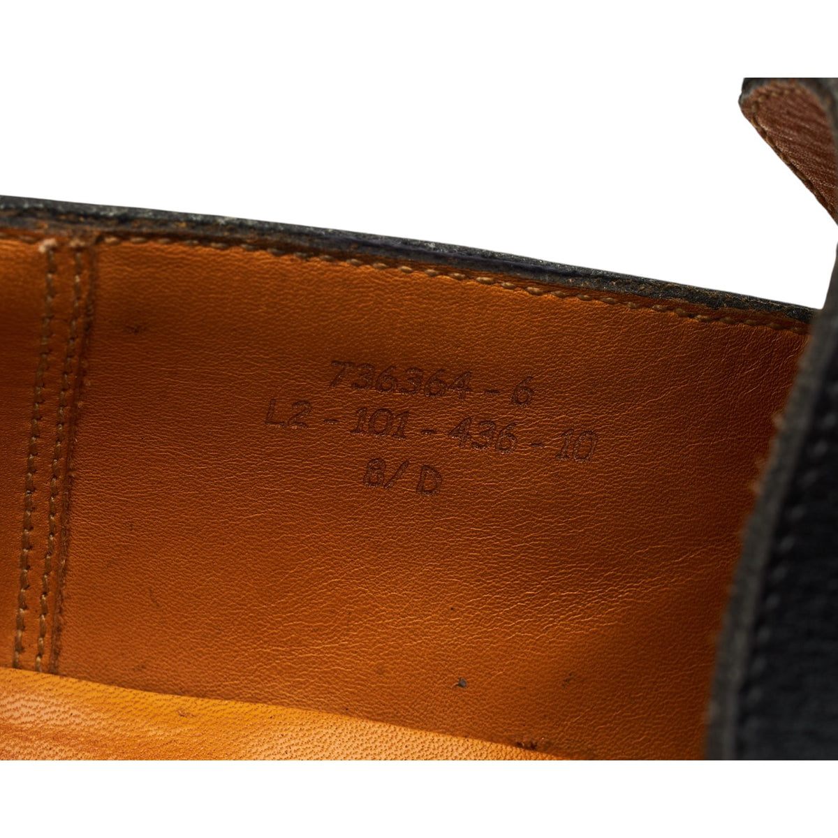 '436' Black Leather Loafers 8.5 D UK 9
