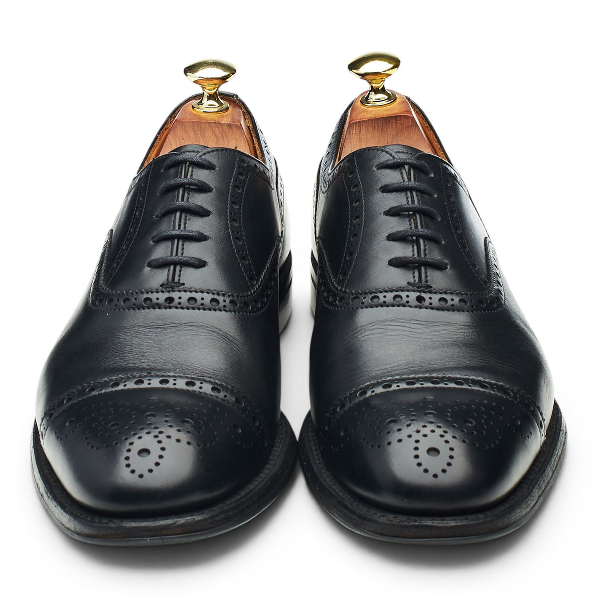 'Wilfred' Black Leather Oxford Brogues UK 7.5 F