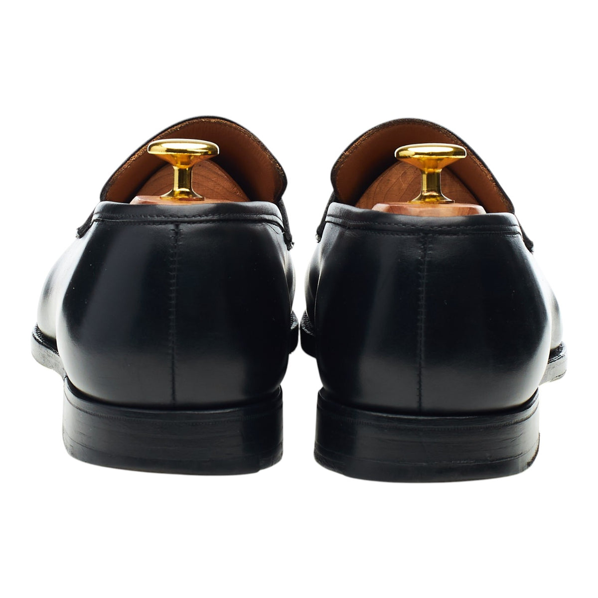 'Merton' Black Leather Loafers UK 8 E