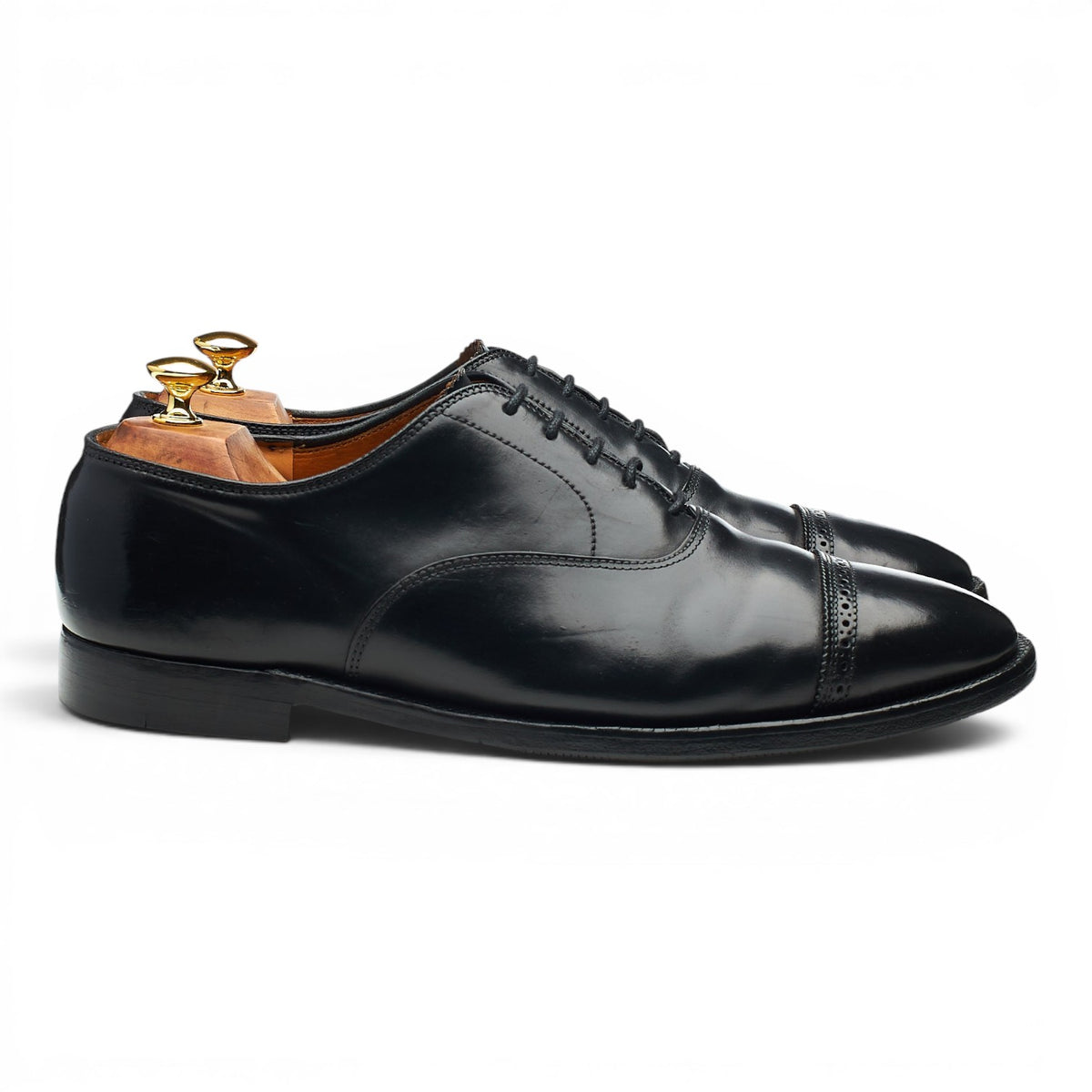 Brooks Brothers '15149' Black Cordovan Leather Oxford UK 10 US 11 D