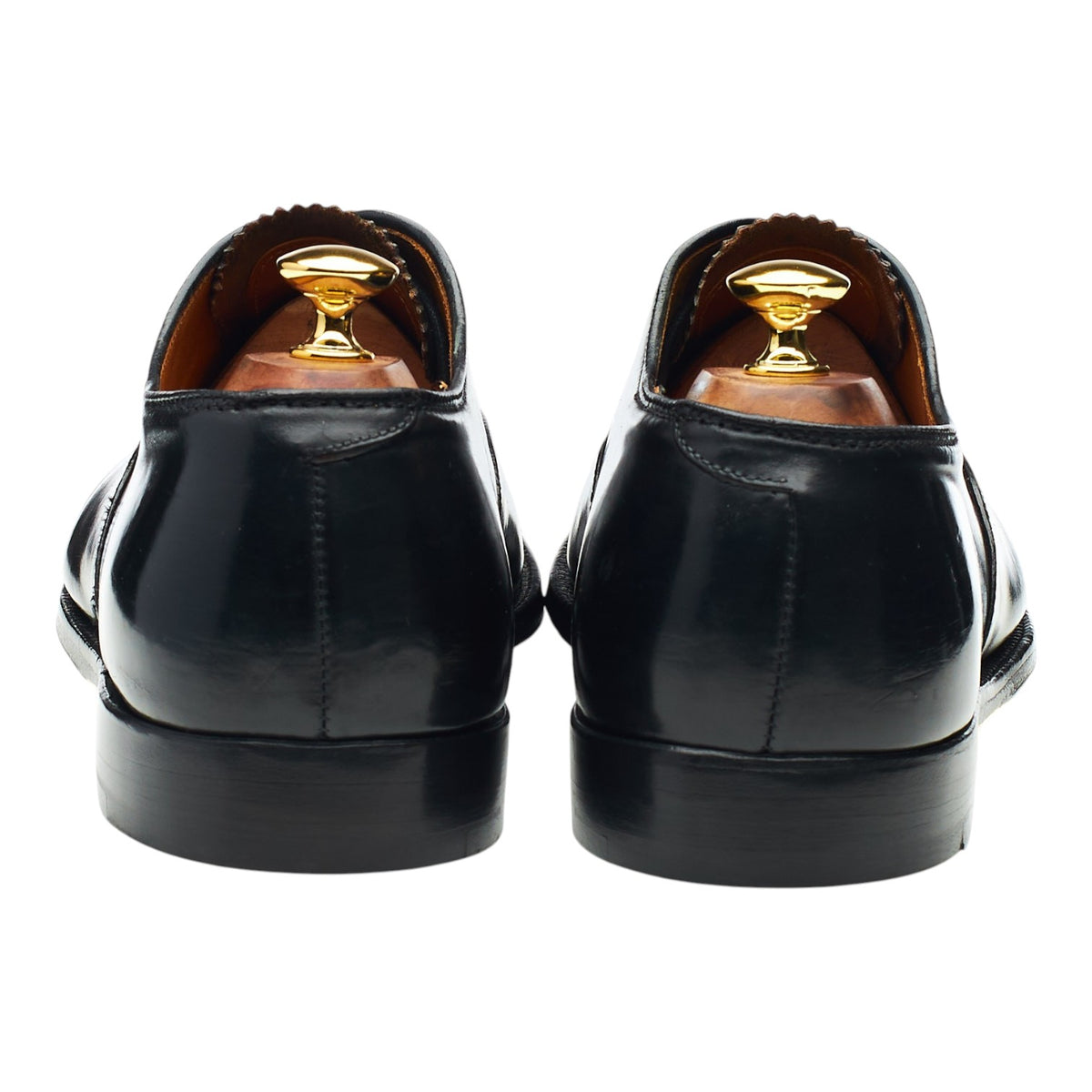 Brooks Brothers '15149' Black Cordovan Leather Oxford UK 10 US 11 D