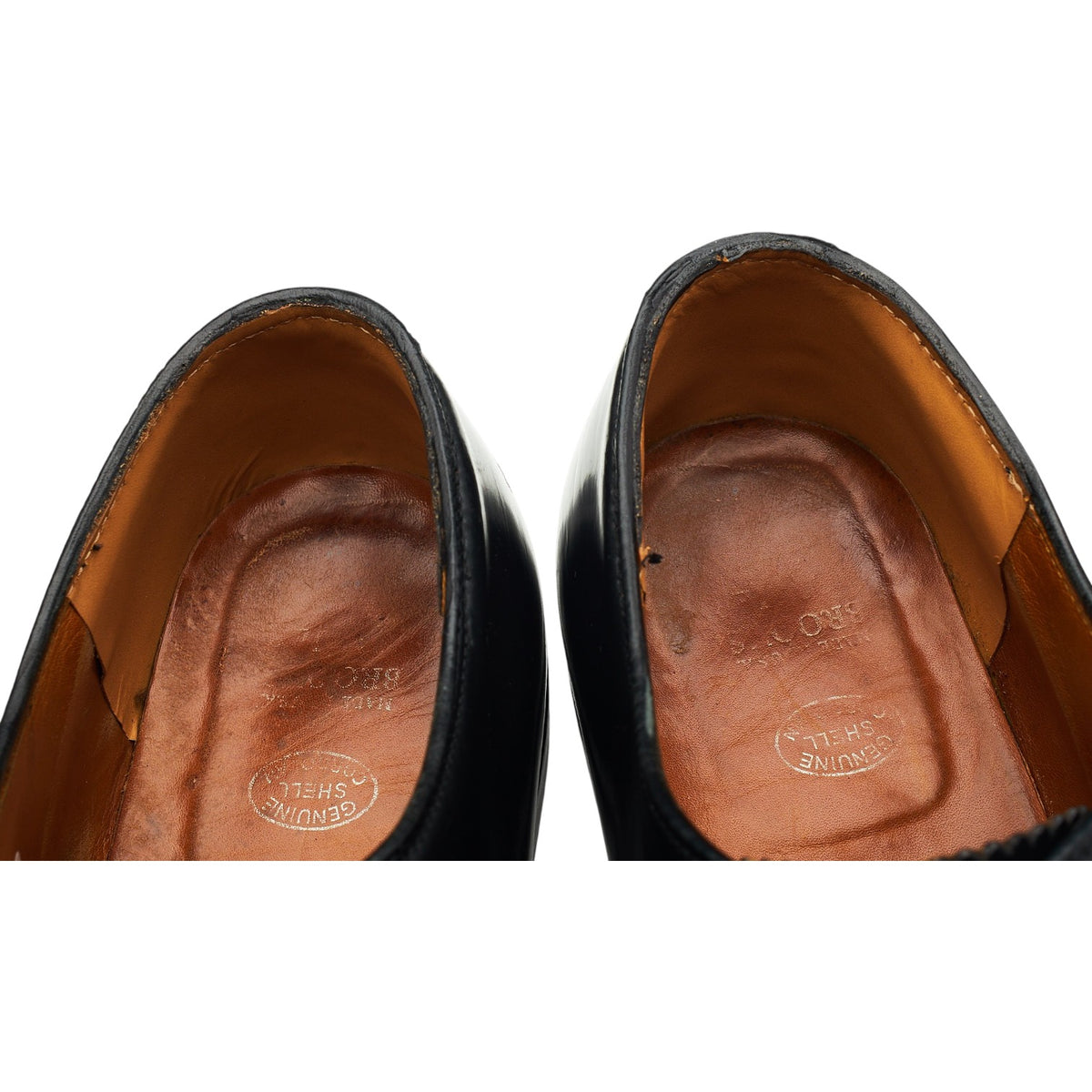 Brooks Brothers '15149' Black Cordovan Leather Oxford UK 10 US 11 D