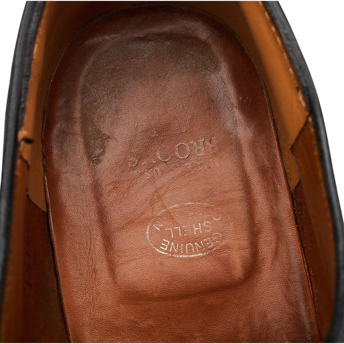 Brooks Brothers '15149' Black Cordovan Leather Oxford UK 10 US 11 D
