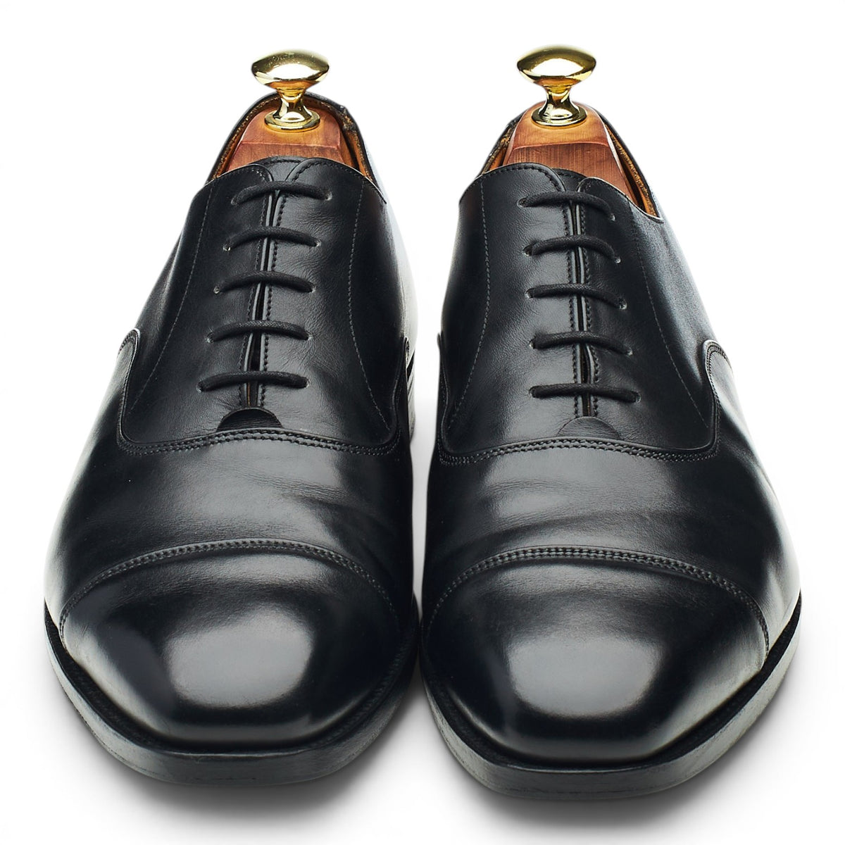 'Regent' Black Leather Oxford UK 7.5