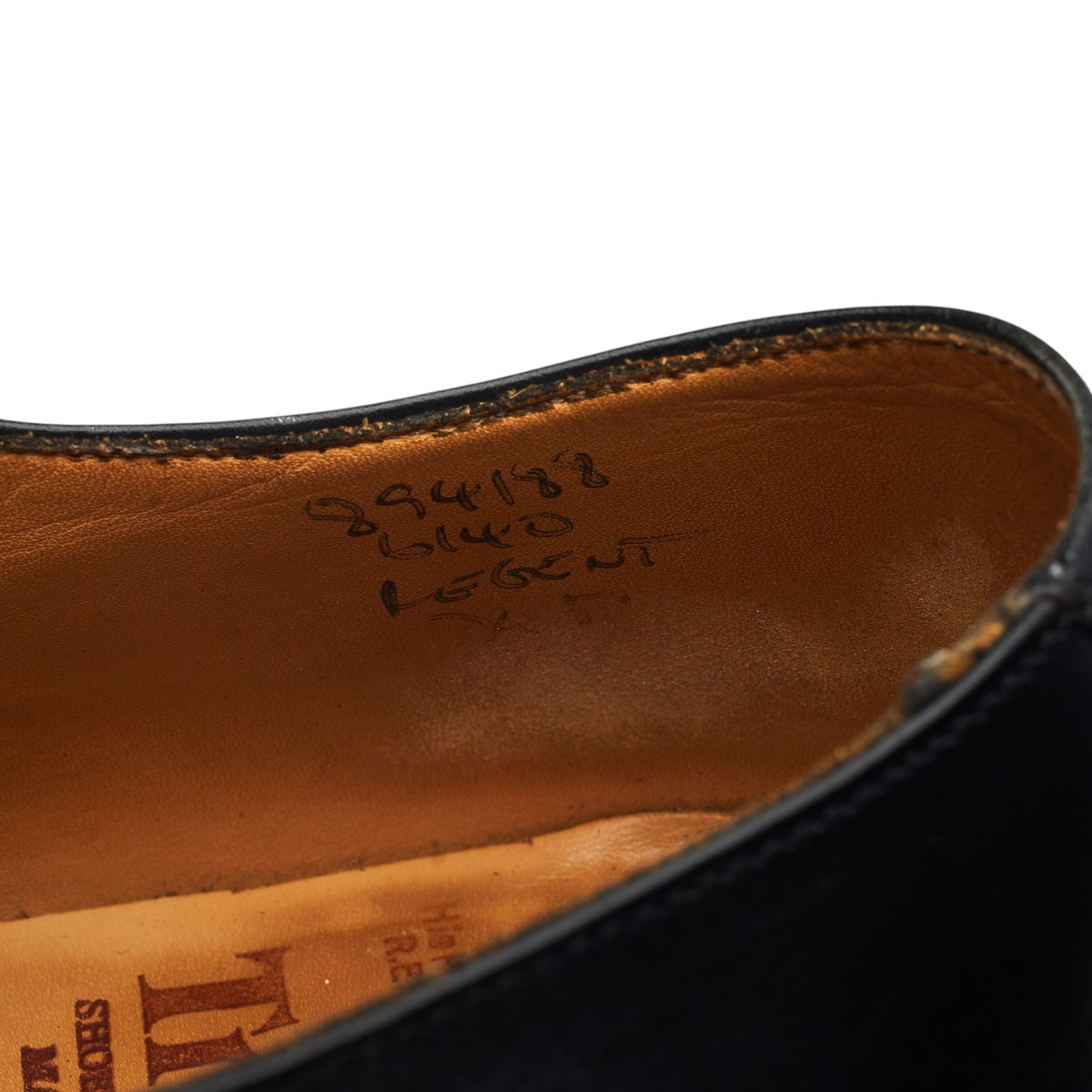 'Regent' Black Leather Oxford UK 7.5