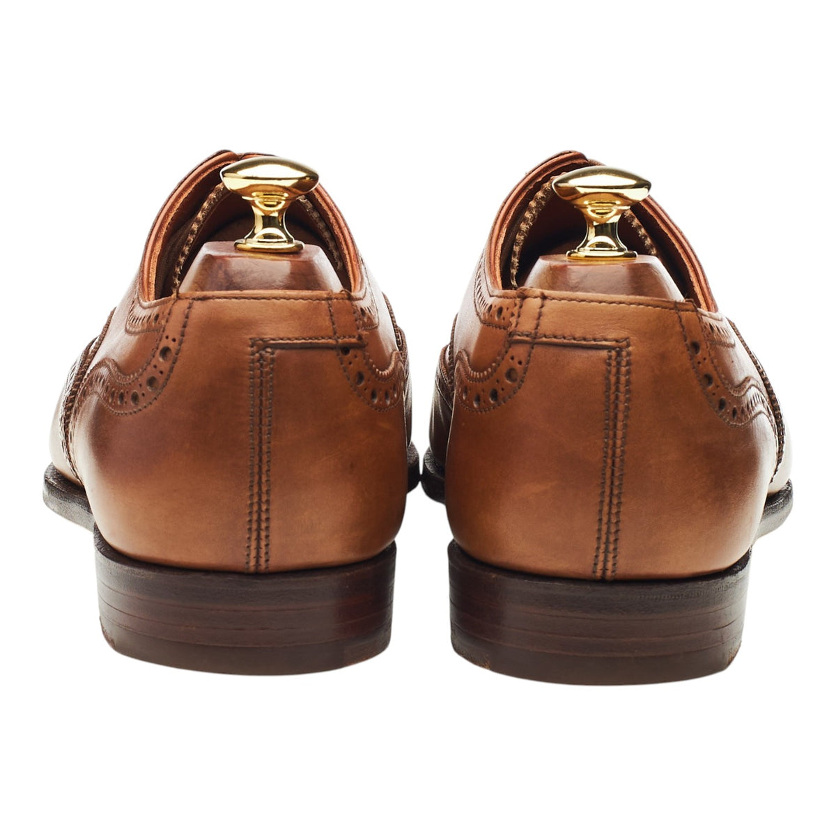 'Clifford' Tan Brown Leather Oxford Brogues UK 9 E