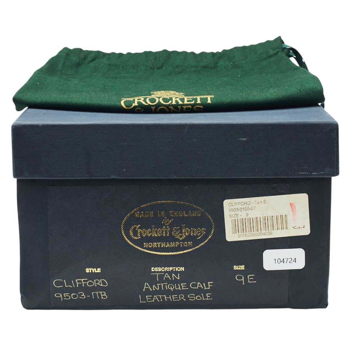 'Clifford' Tan Brown Leather Oxford Brogues UK 9 E