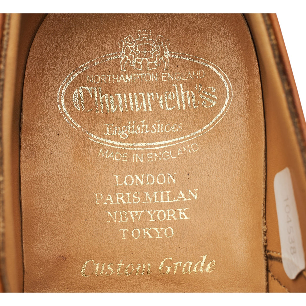 'Berlin' Tan Brown Leather Oxford Brogues UK 8 F