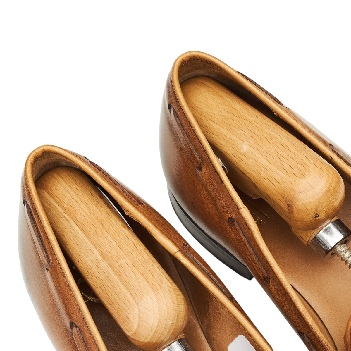 'Aidan' Brown Leather Tassel Loafers UK 7 E