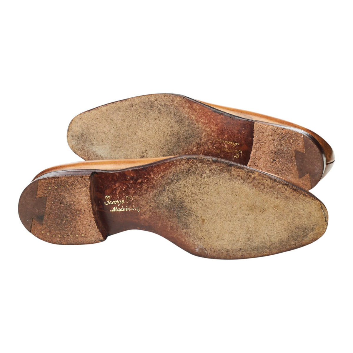 'Aidan' Brown Leather Tassel Loafers UK 7 E