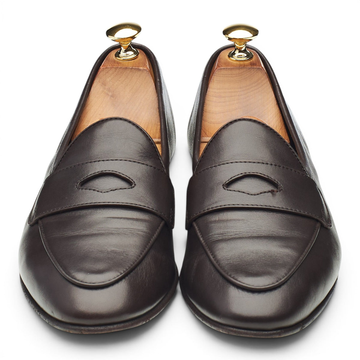 'Sagan Classic' Dark Brown Leather Loafers UK 6 / 6.5