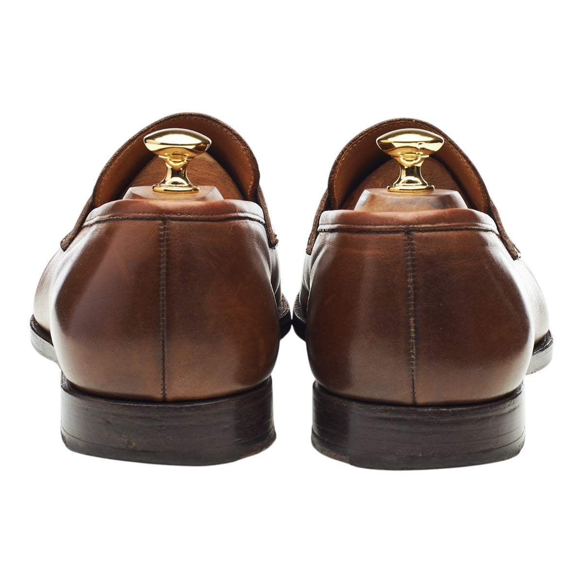 'Sydney' Dark Brown Leather Loafers UK 11 E