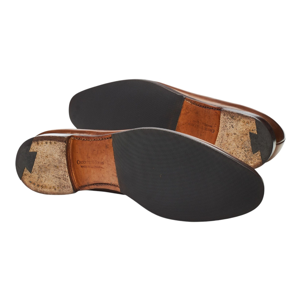 'Sydney' Dark Brown Leather Loafers UK 11 E