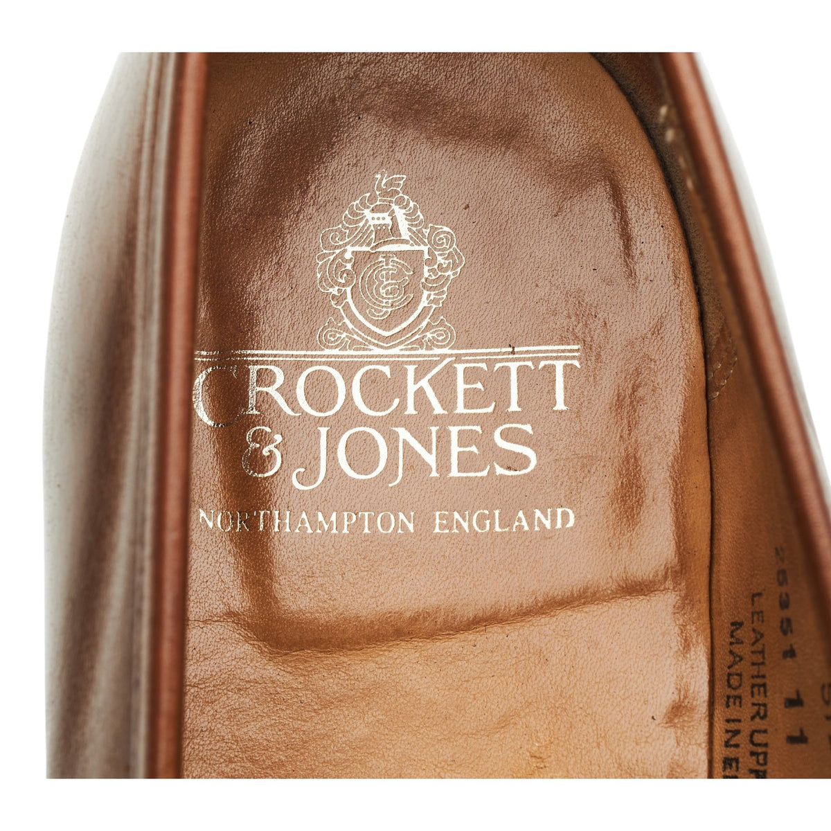 'Sydney' Dark Brown Leather Loafers UK 11 E