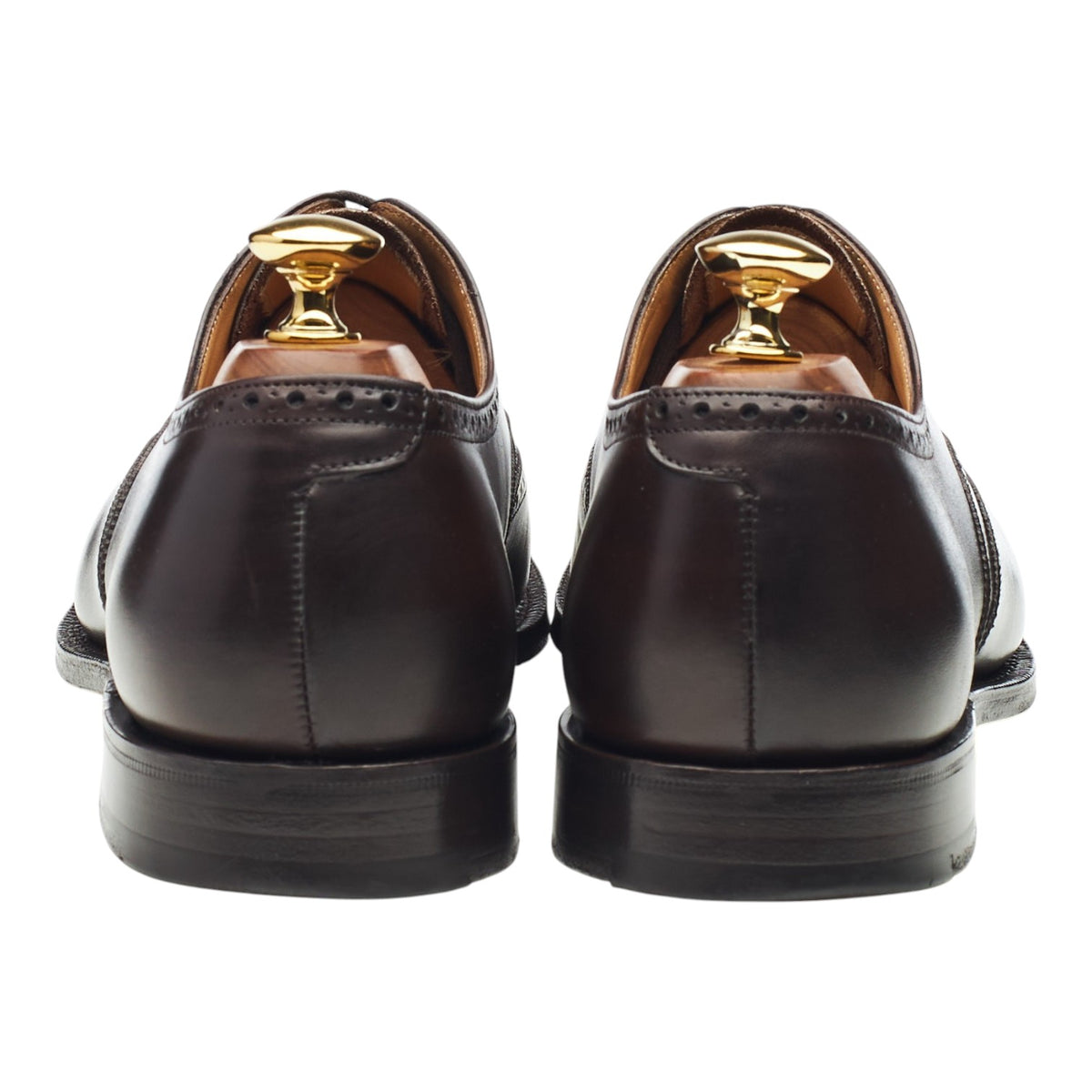 'Berlin' Dark Brown Leather Oxford Brogues UK 6.5 F