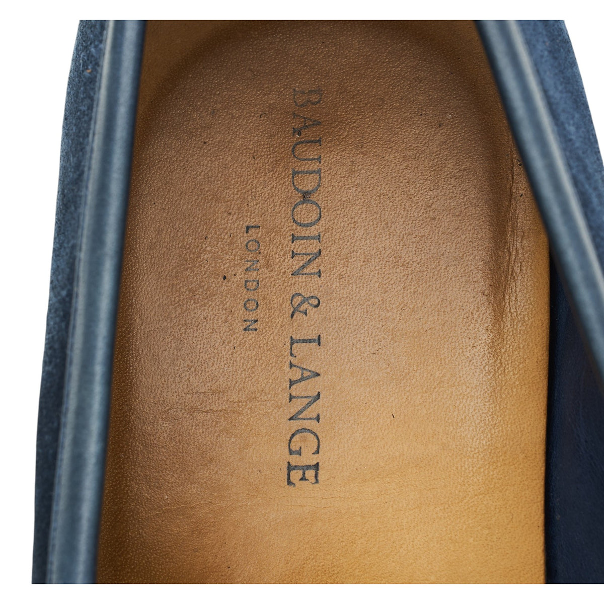 'Sagan Classic' Navy Blue Suede Tassel Loafers UK 8 / UK 8.5