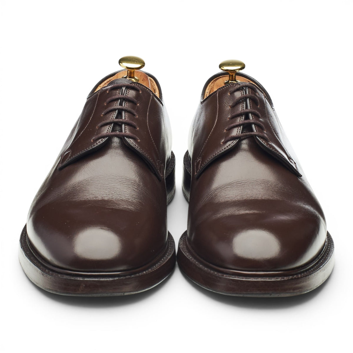 'Chapel' Dark Brown Leather Derby UK 9 G