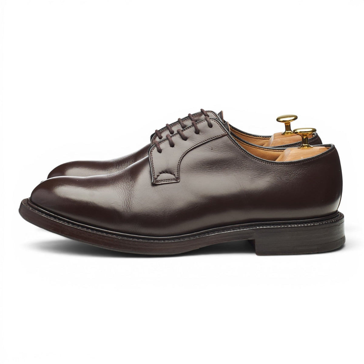 'Chapel' Dark Brown Leather Derby UK 9 G