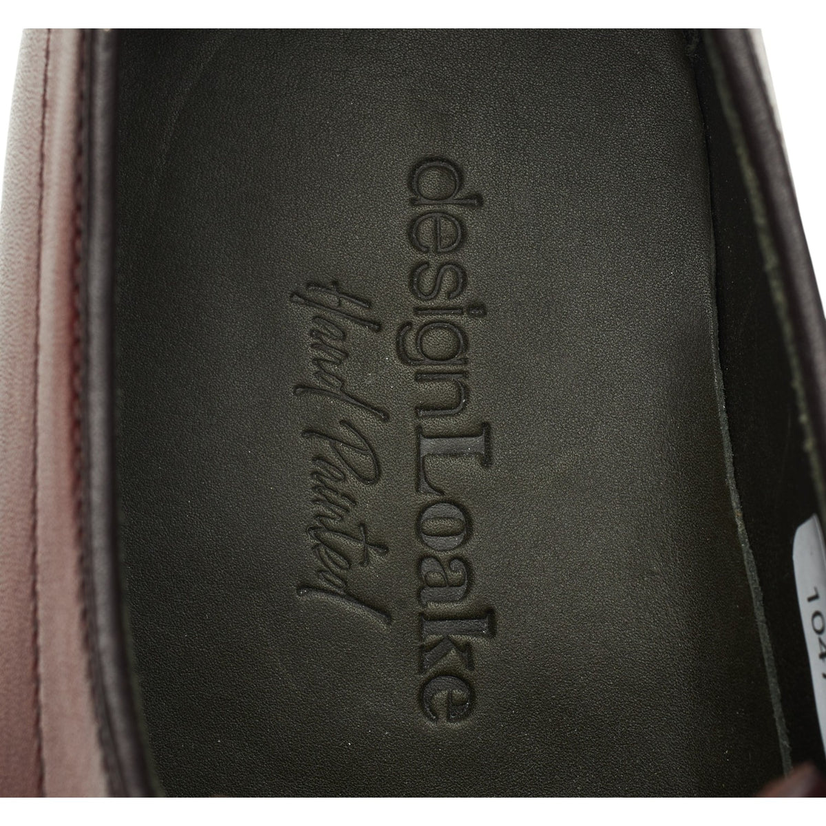 Design 'Stubbs' Burgundy Leather Derby UK 9 F