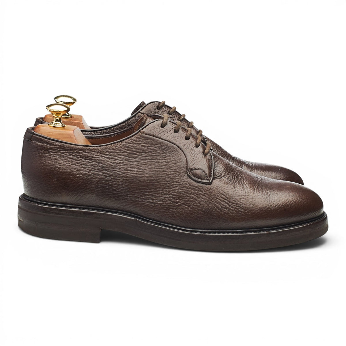 Dark Brown Grain Leather Derby UK 8 EU 42