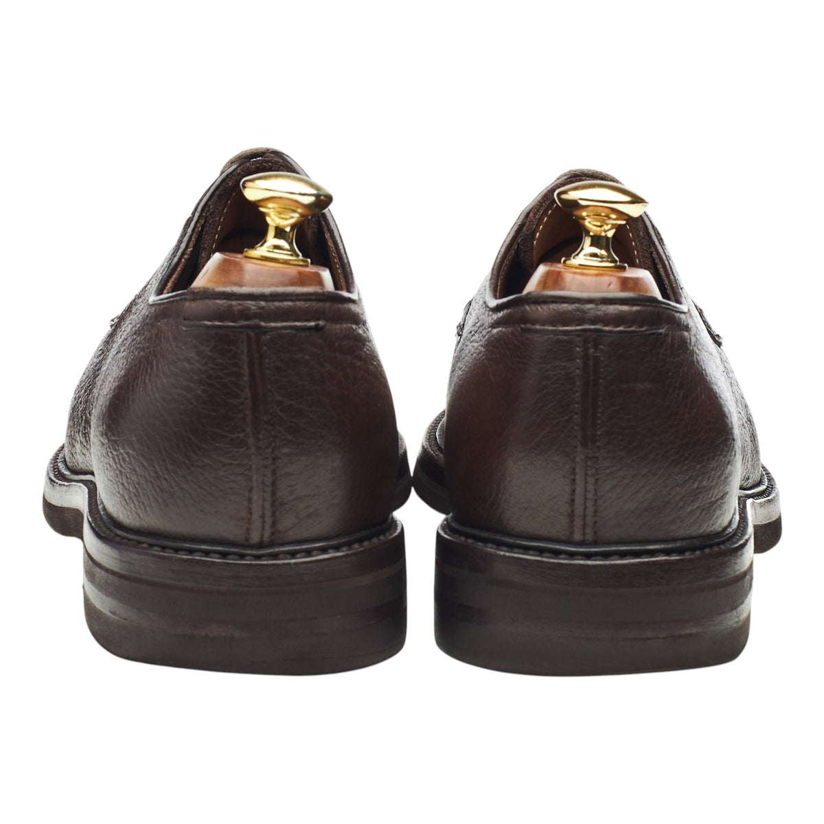 Dark Brown Grain Leather Derby UK 8 EU 42