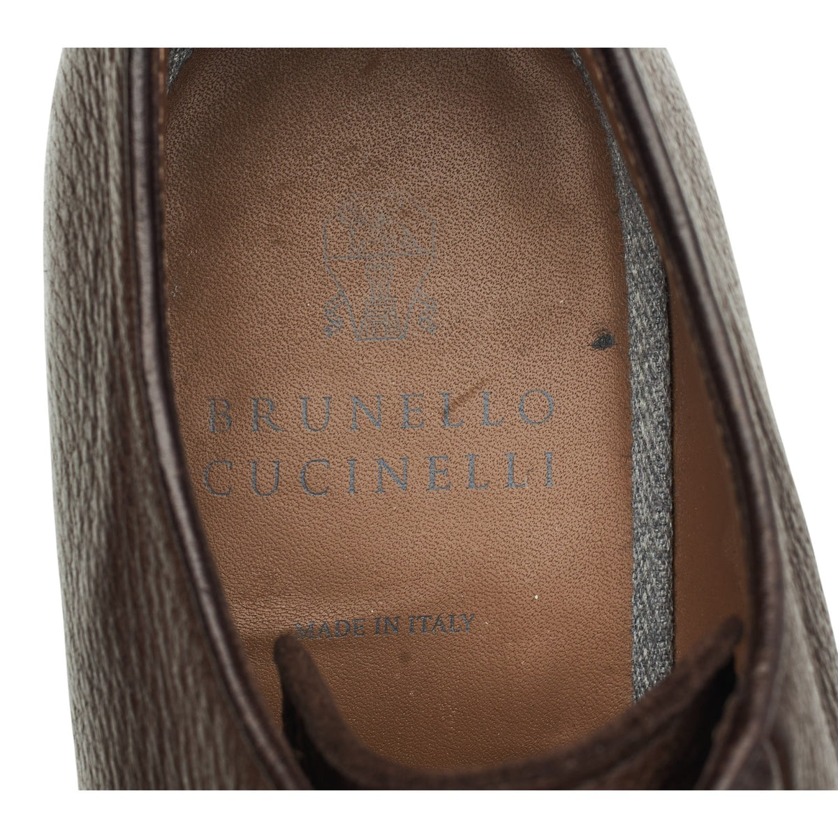 Dark Brown Grain Leather Derby UK 8 EU 42