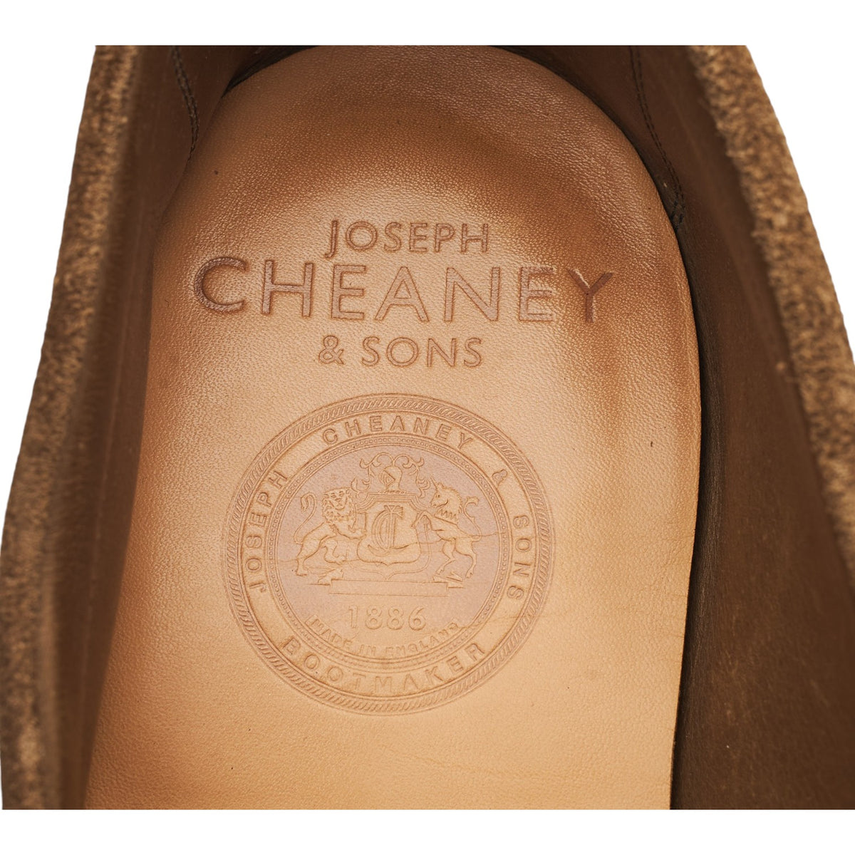 'Timothy II' Light Brown Suede Tassel Loafers UK 9 F