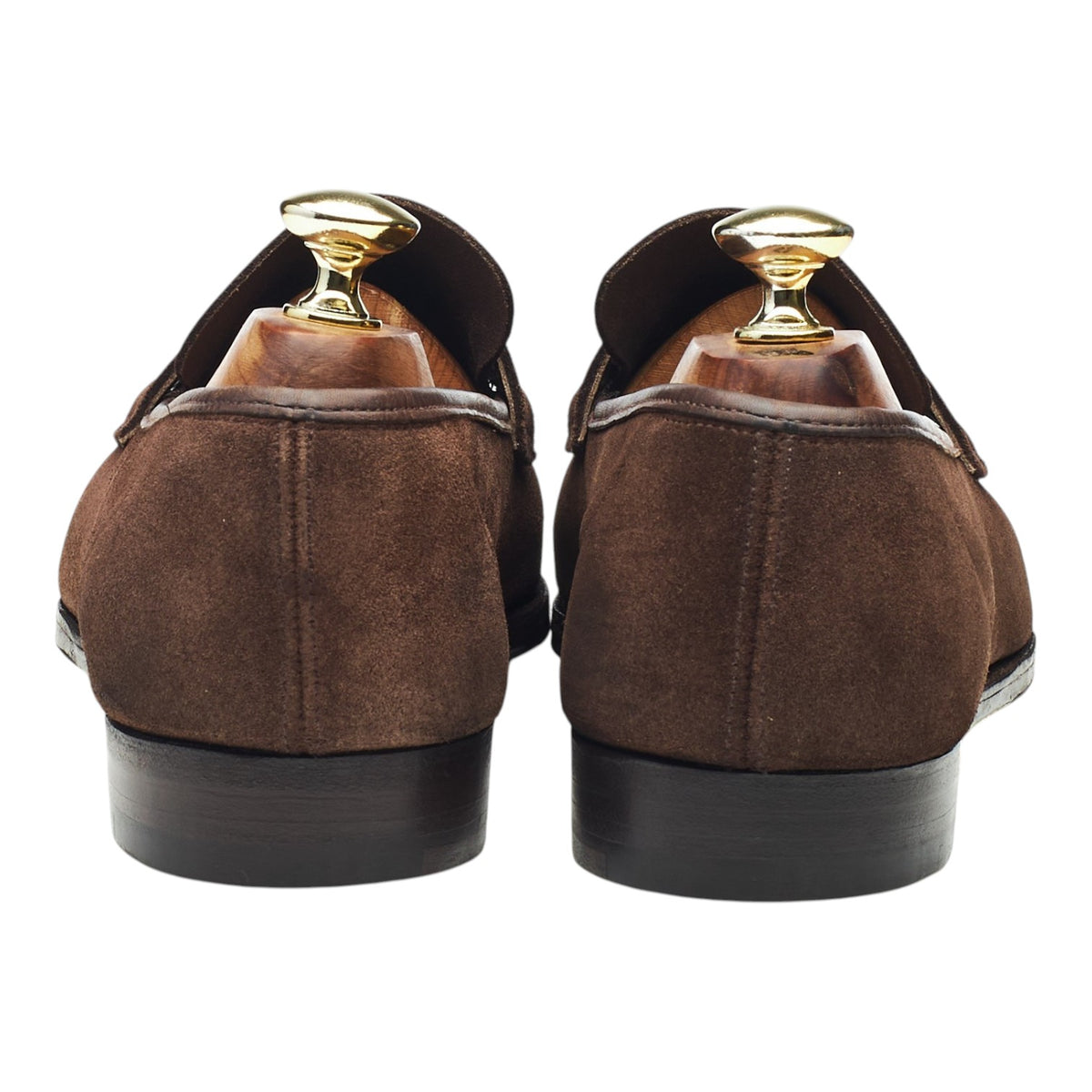 'George' Dark Brown Suede Loafers UK 6.5 E