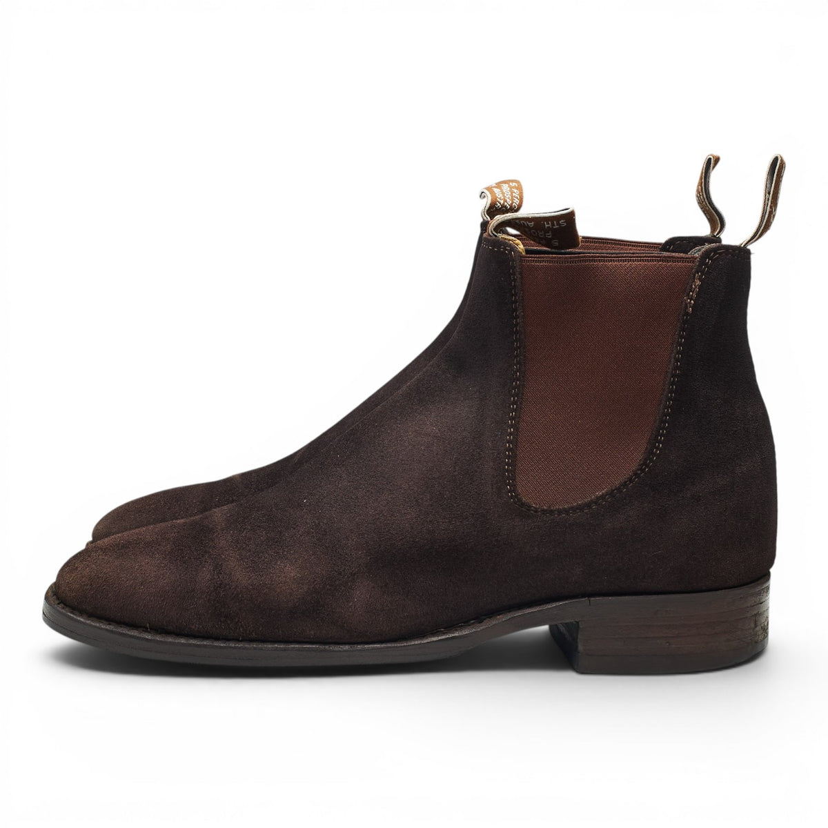'Comfort Craftsman' Dark Brown Suede Chelsea Boots UK 9.5 G