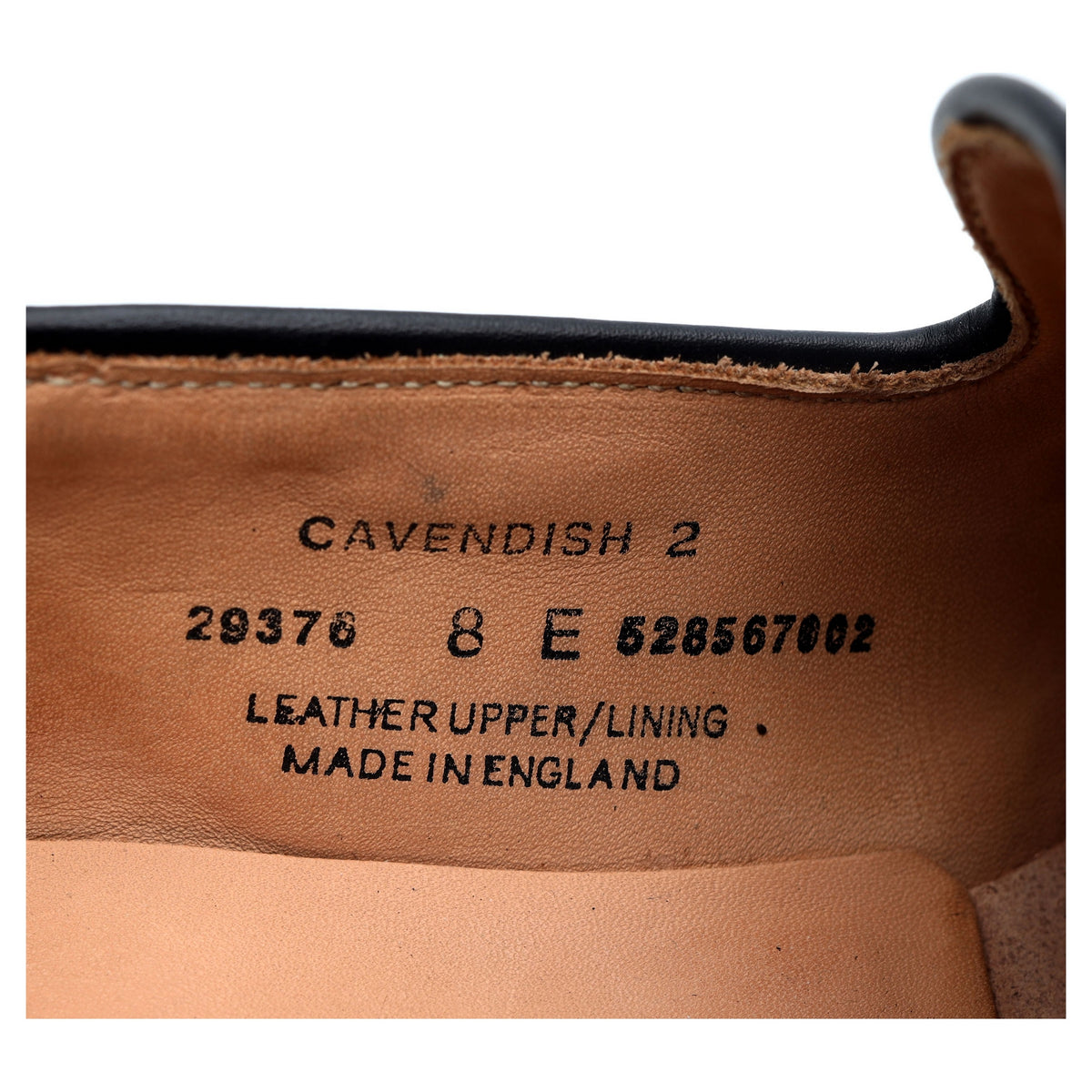 &#39;Cavendish 2&#39; Black Leather Tassel Loafers UK 8 E