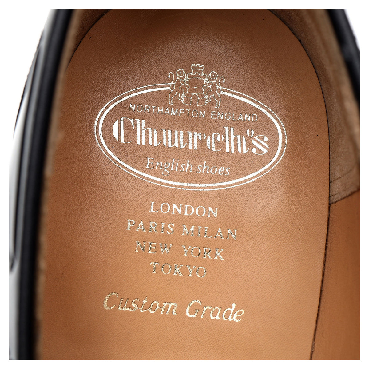 &#39;Widnes&#39; Black Leather Loafers UK 11 G
