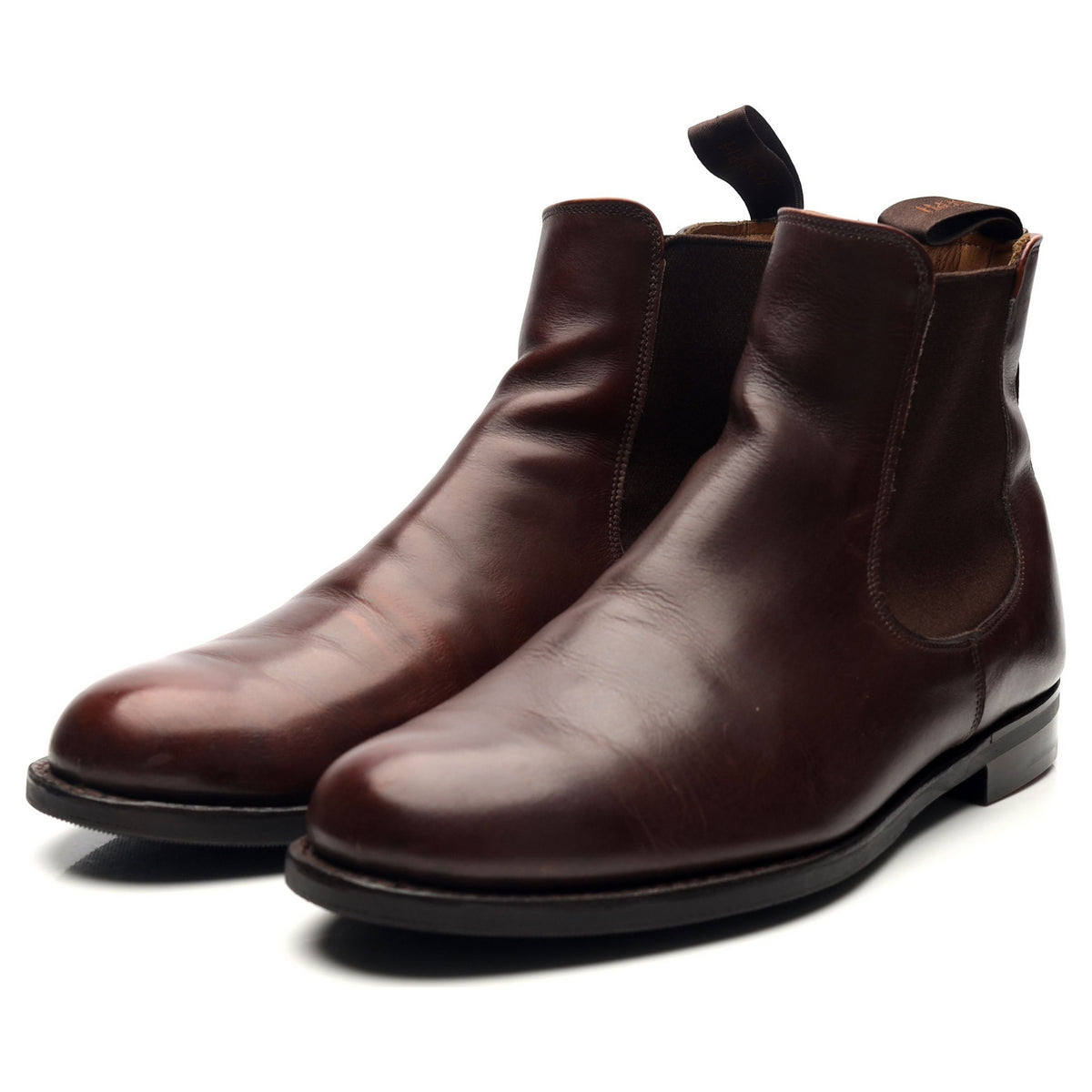 &#39;Barnes&#39; Brown Leather Chelsea Boots UK 8.5 F