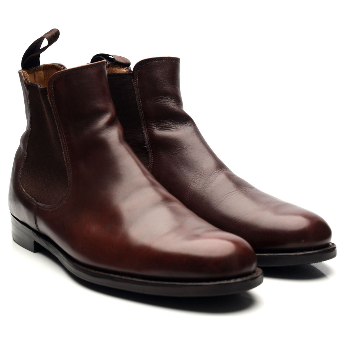 &#39;Barnes&#39; Brown Leather Chelsea Boots UK 8.5 F