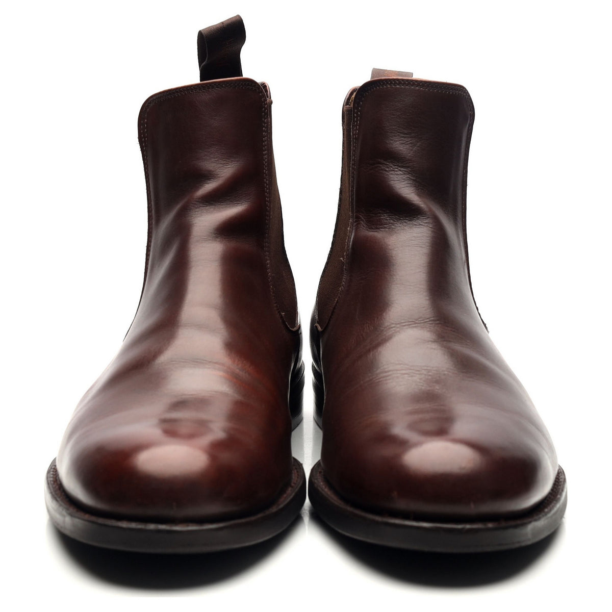 &#39;Barnes&#39; Brown Leather Chelsea Boots UK 8.5 F