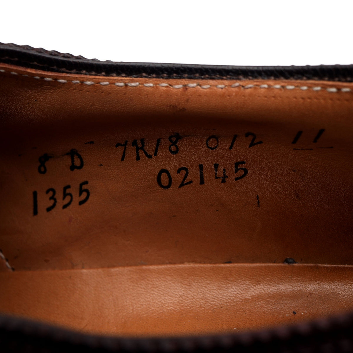&#39;02145&#39; Burgundy Cordovan Leather Derby Brogues UK 7 US 8 D