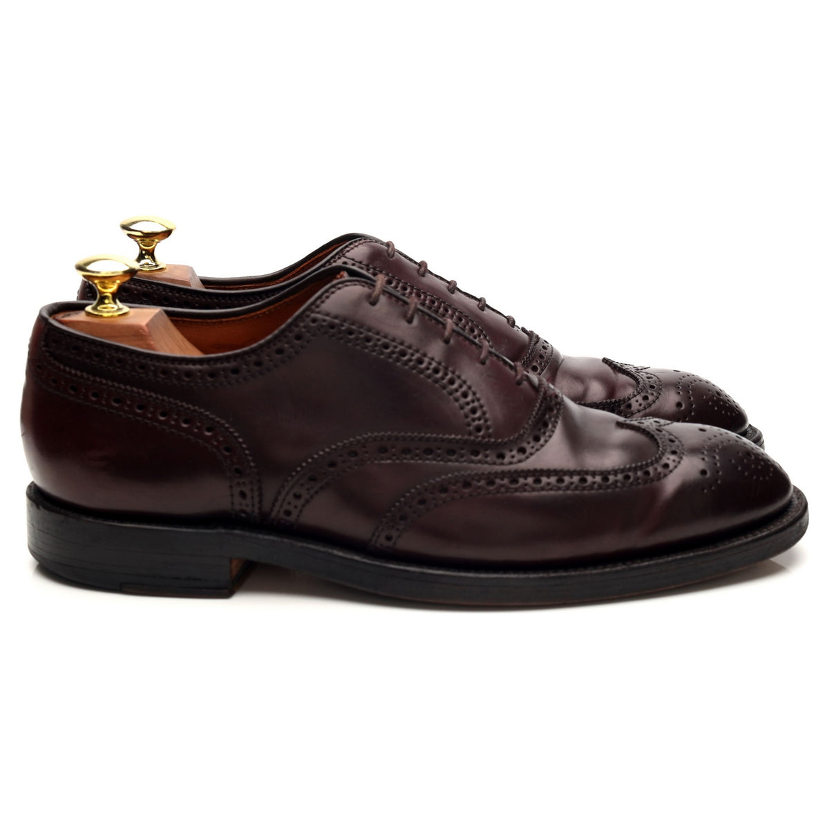 &#39;974&#39; Burgundy Cordovan Leather Oxford Brogues UK 7 US 8 D