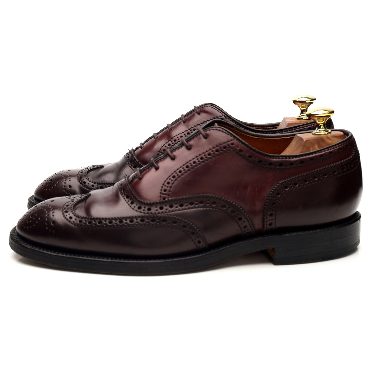 &#39;974&#39; Burgundy Cordovan Leather Oxford Brogues UK 7 US 8 D