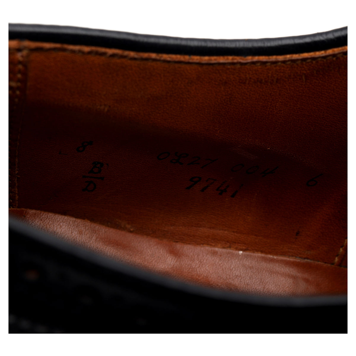 &#39;9741&#39; Black Cordovan Leather Oxford Brogues UK 7 US 8 D