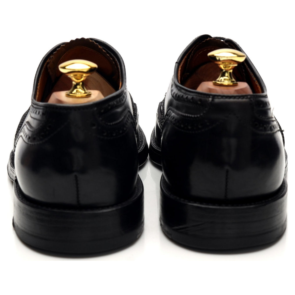 &#39;9741&#39; Black Cordovan Leather Oxford Brogues UK 7 US 8 D