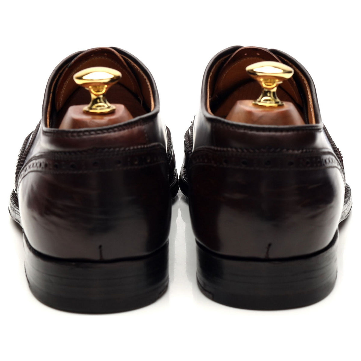 Brooks Brothers &#39;06604&#39; Burgundy Cordovan Leather Oxford Brogues UK 8.5 US 9.5 D