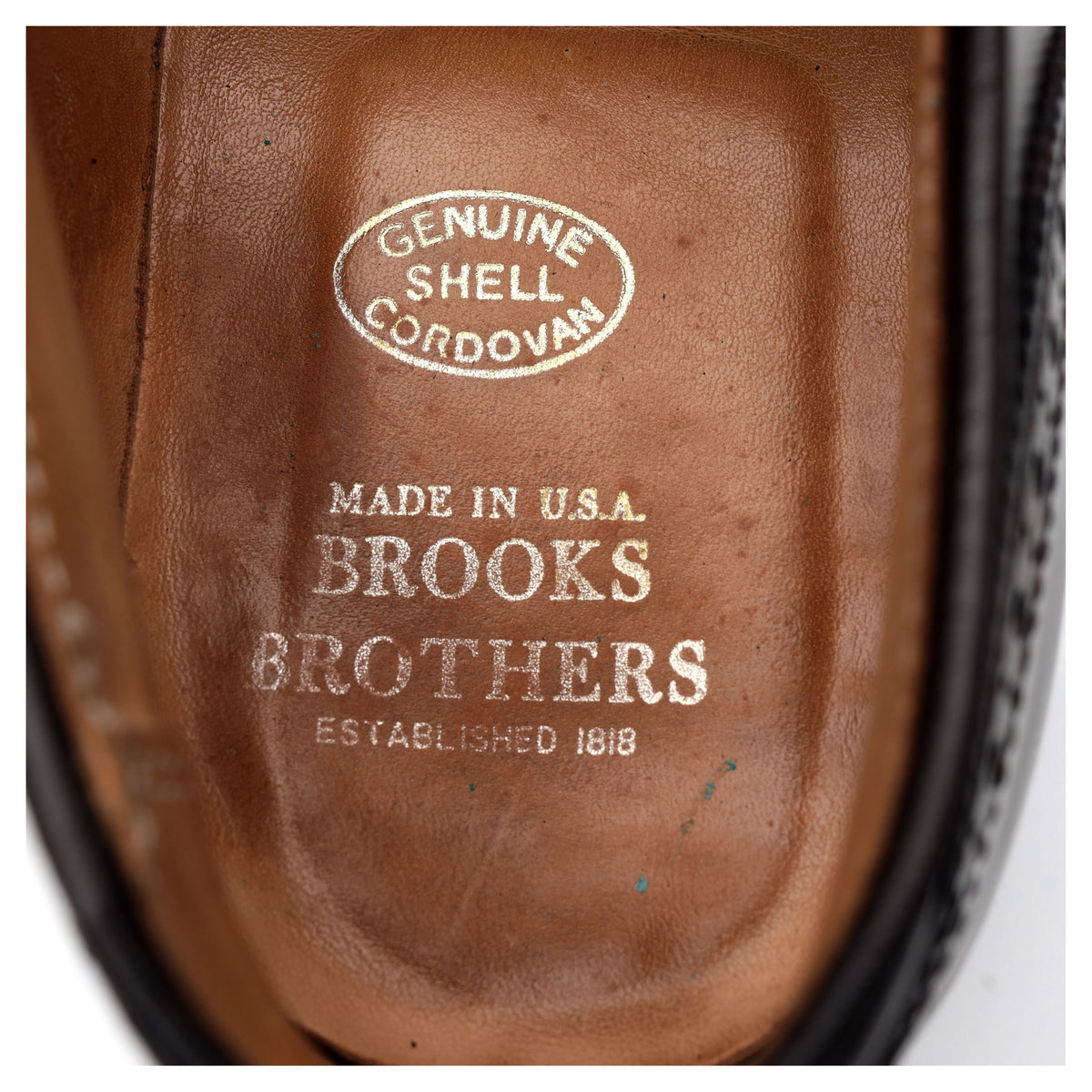 Brooks Brothers &#39;06604&#39; Burgundy Cordovan Leather Oxford Brogues UK 8.5 US 9.5 D