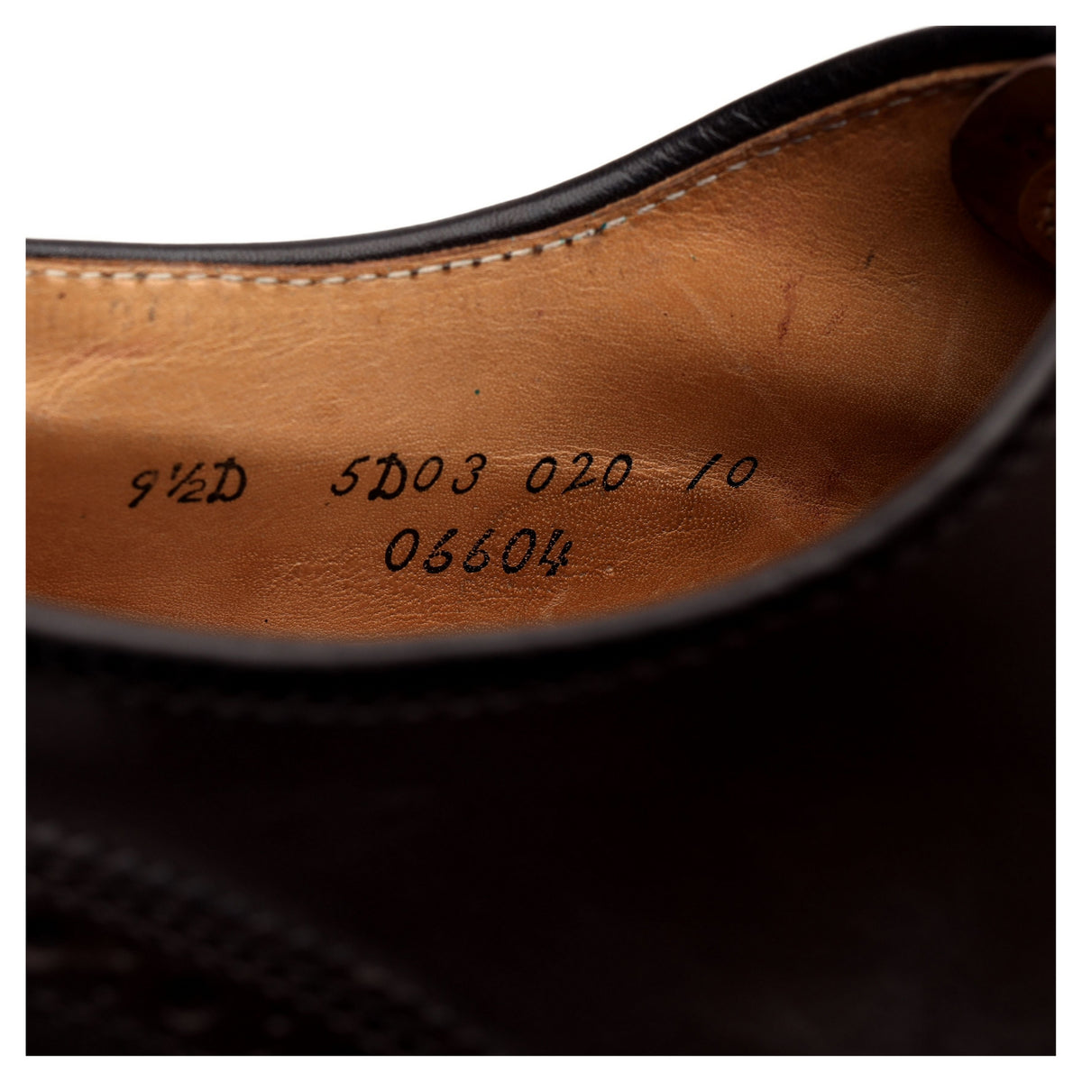 Brooks Brothers &#39;06604&#39; Burgundy Cordovan Leather Oxford Brogues UK 8.5 US 9.5 D