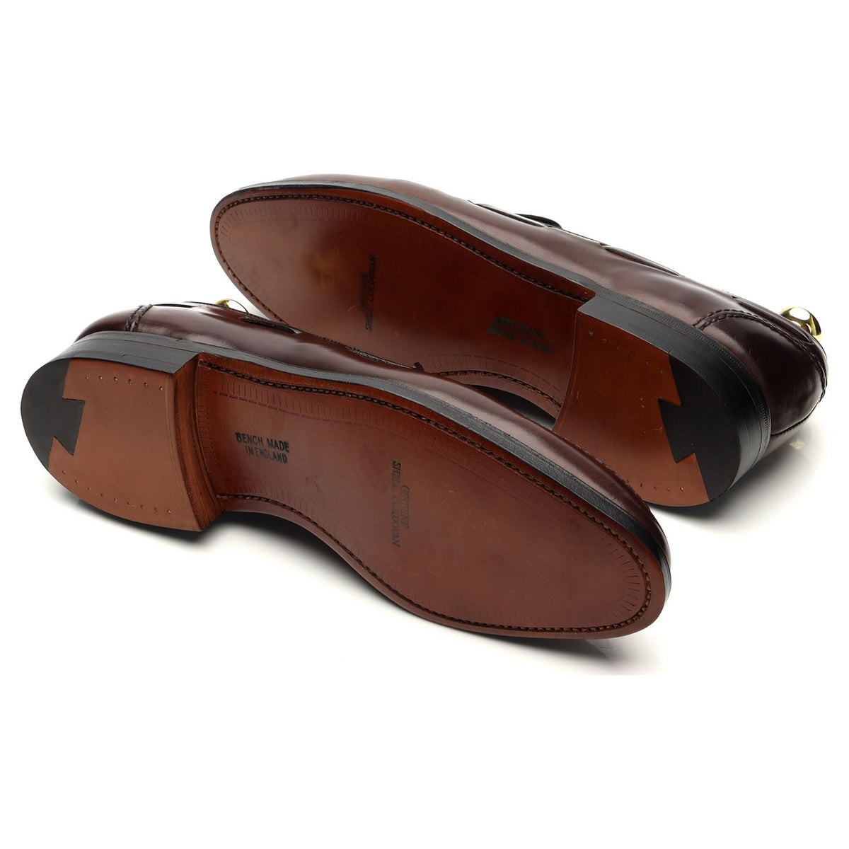 Burgundy Cordovan Leather Tassel Loafers UK 7 US 8 D