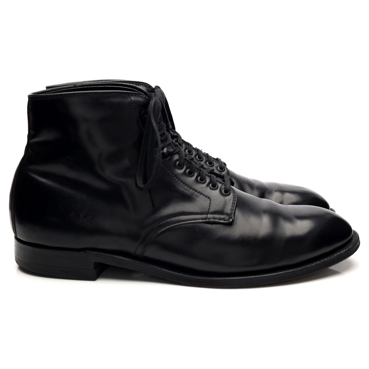 &#39;45677H&#39; Black Cordovan Leather Boots UK 10.5 US 11 D