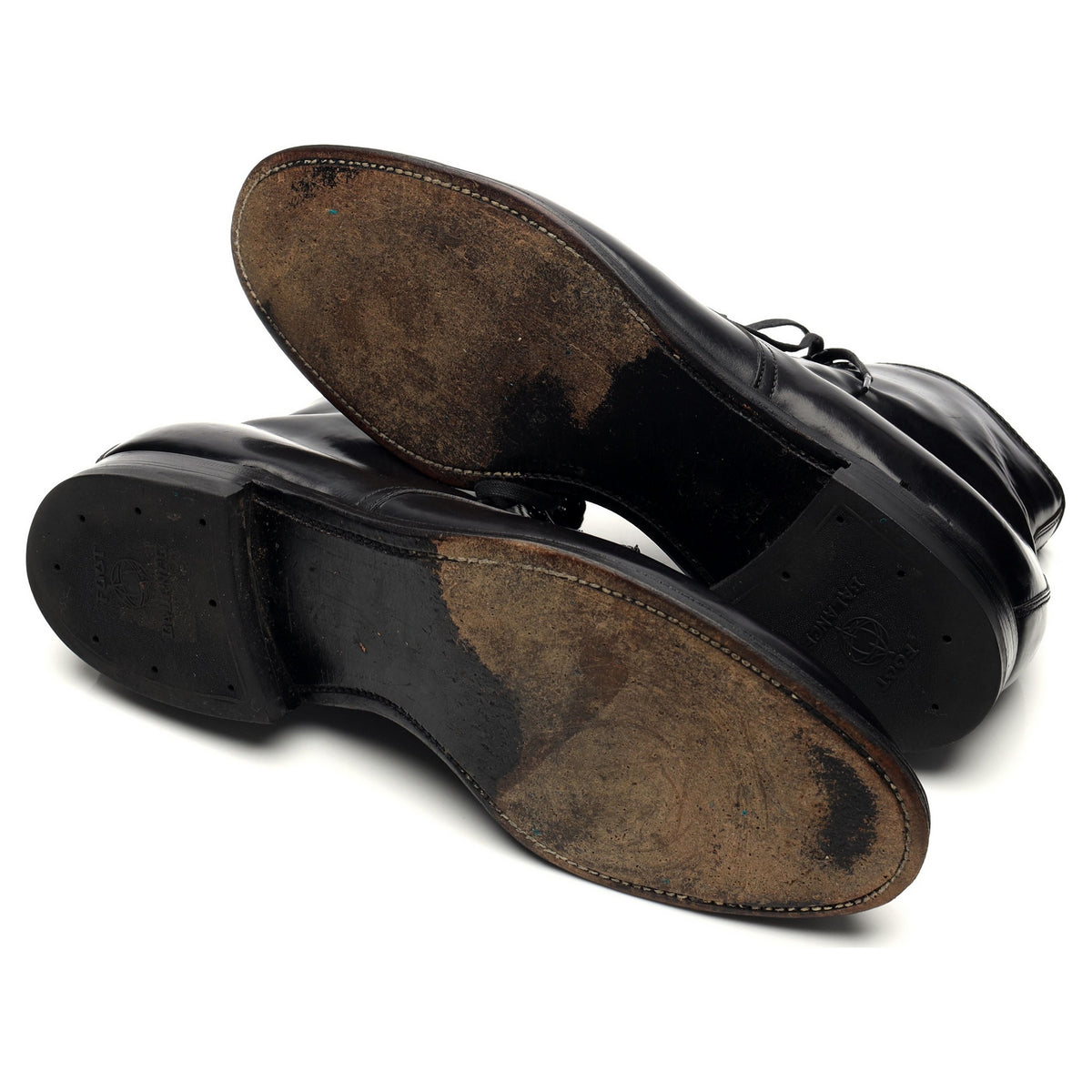 &#39;45677H&#39; Black Cordovan Leather Boots UK 10.5 US 11 D